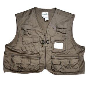 VTG Ausable Hunting Shooting Vest Outdoors XXL Men Khaki